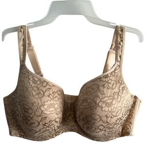 NEW Avenue Body Perfect Balconette Bra Size 46DD‎ Womens Nude Lace Trim Support